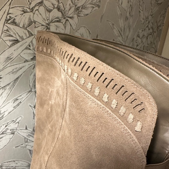 Vince Camuto Over The Knee Madolee Boot Womens 10 (runs small) Suede Tan Taupe - Picture 5 of 11